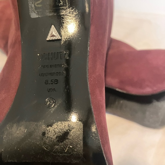 Schutz Cate Curve 100mm Nubuck Boots - Picture 9 of 10